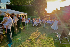 Hochzeit Hollerhof 2019-1 Buffet im Freien